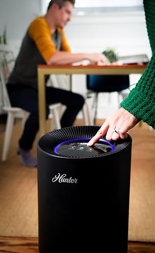 Miniatura 3 de Hunter Fan Company HP670 True HEPA - Purificador de aire para alergias, elimina el polvo, el humo, el moho y el polen, cubre hasta 195 pies