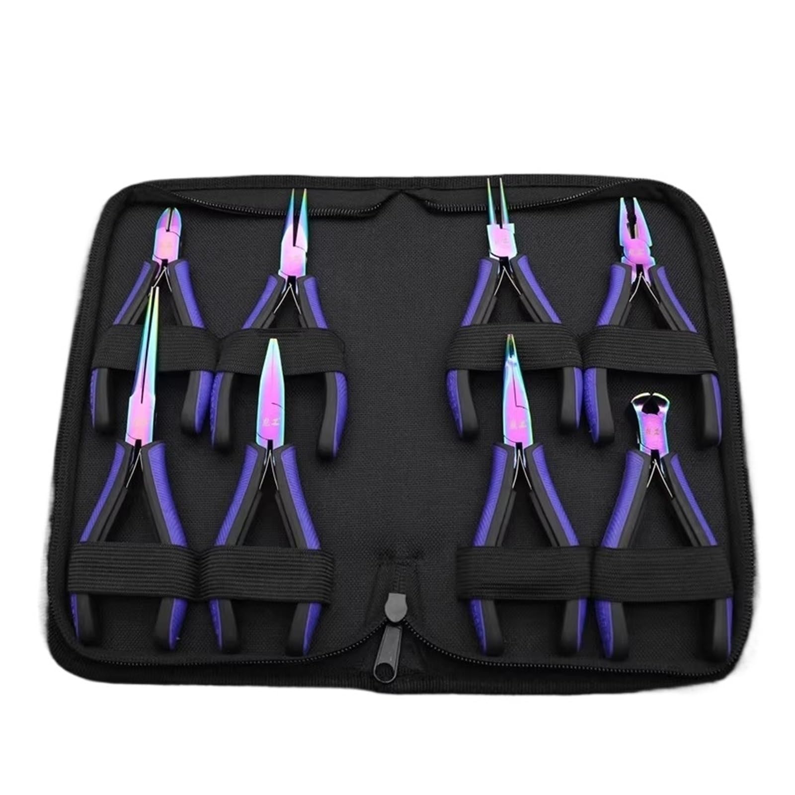 Pinces à Bijoux Ensemble de pinces for bijoux faits main, outils perlage et bobinage DIY(8-piece set)