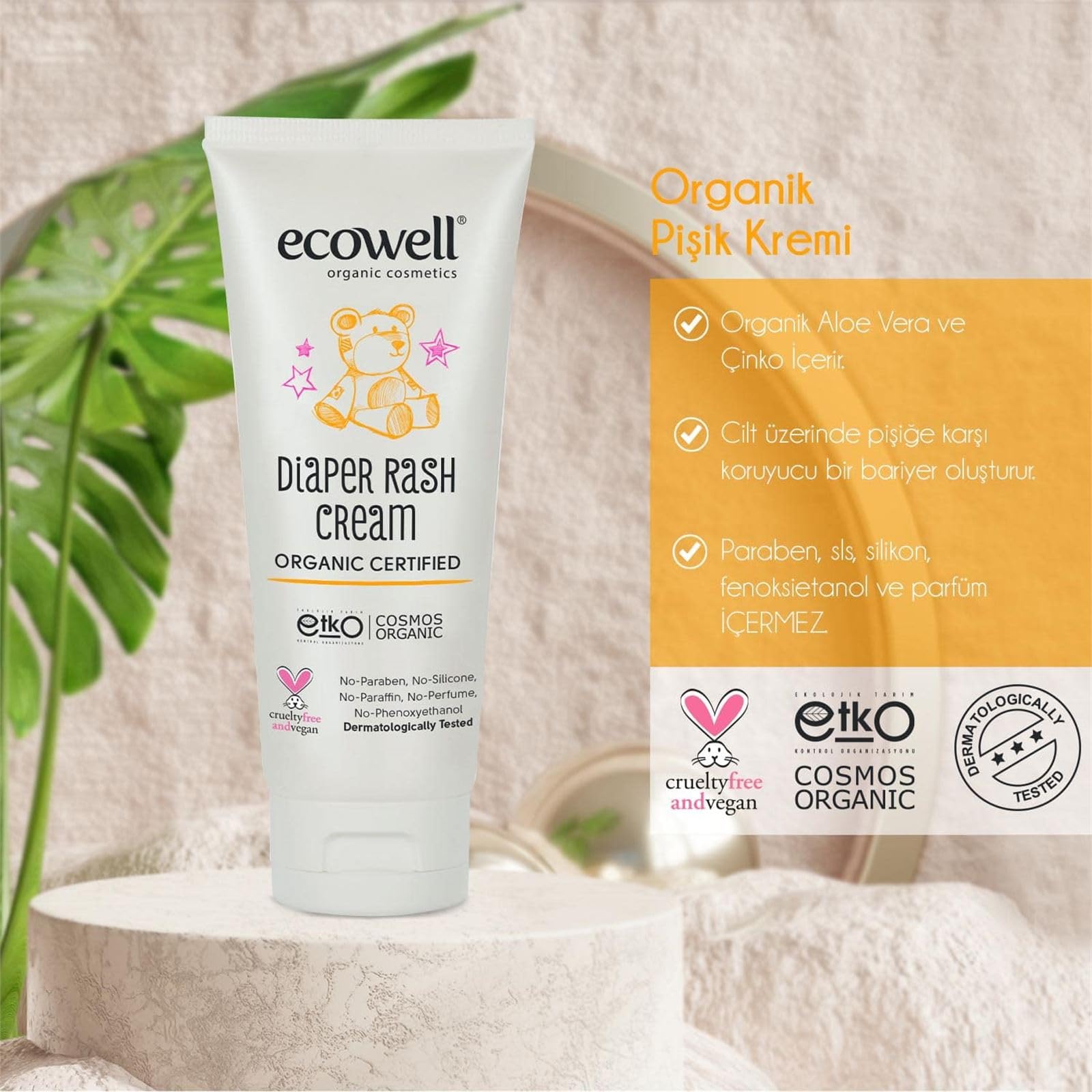 Ecowell Organik Pişik Kremi (1 x 110 g)