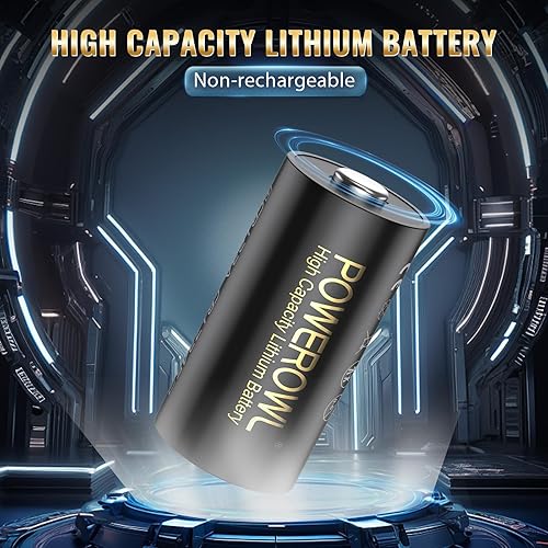 Miniatura 2 de POWEROWL Batería de litio CR123A de 3 V, 12 unidades, baterías de alta capacidad 123A 123 C123, potencia de larga duración