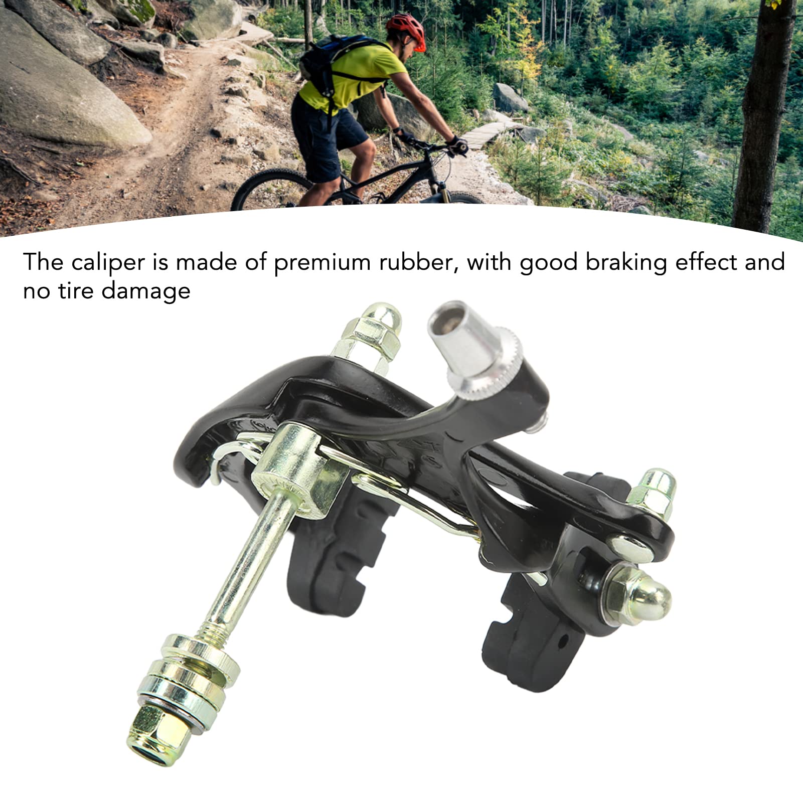 OUKENS Pinza Freno per Bici da Strada, Pinza Freno a Morsetto C in Lega di Alluminio UT, Pinza Freno Anteriore E Posteriore per Bici C Accessori per La Sostituzione della Bici(Morsetto Anteriore)