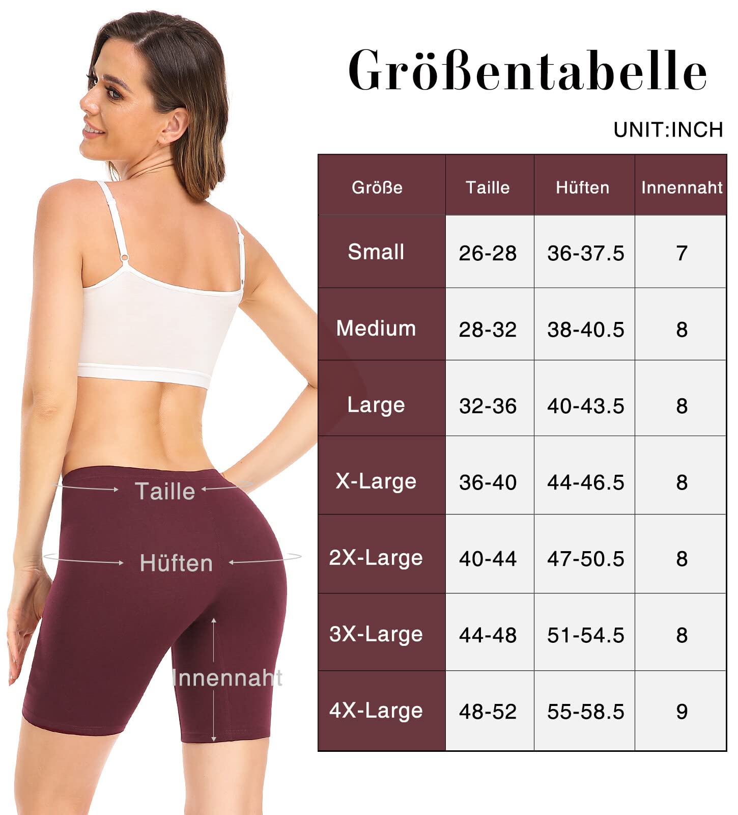 Wealurre Anti Chafing Shorts Women Cycling Shorts Chub Rub Shorts Ladies Long Briefs Underwear Cotton Boy Short Boxers for Under Dresses