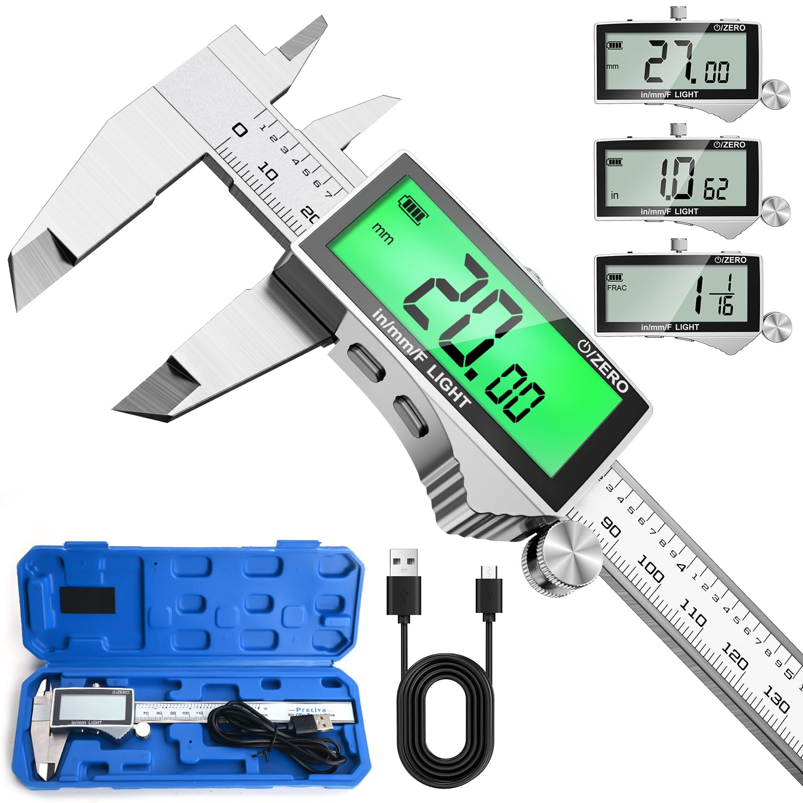 Rechargeable Digital Caliper - Precision Measurement Tool -1