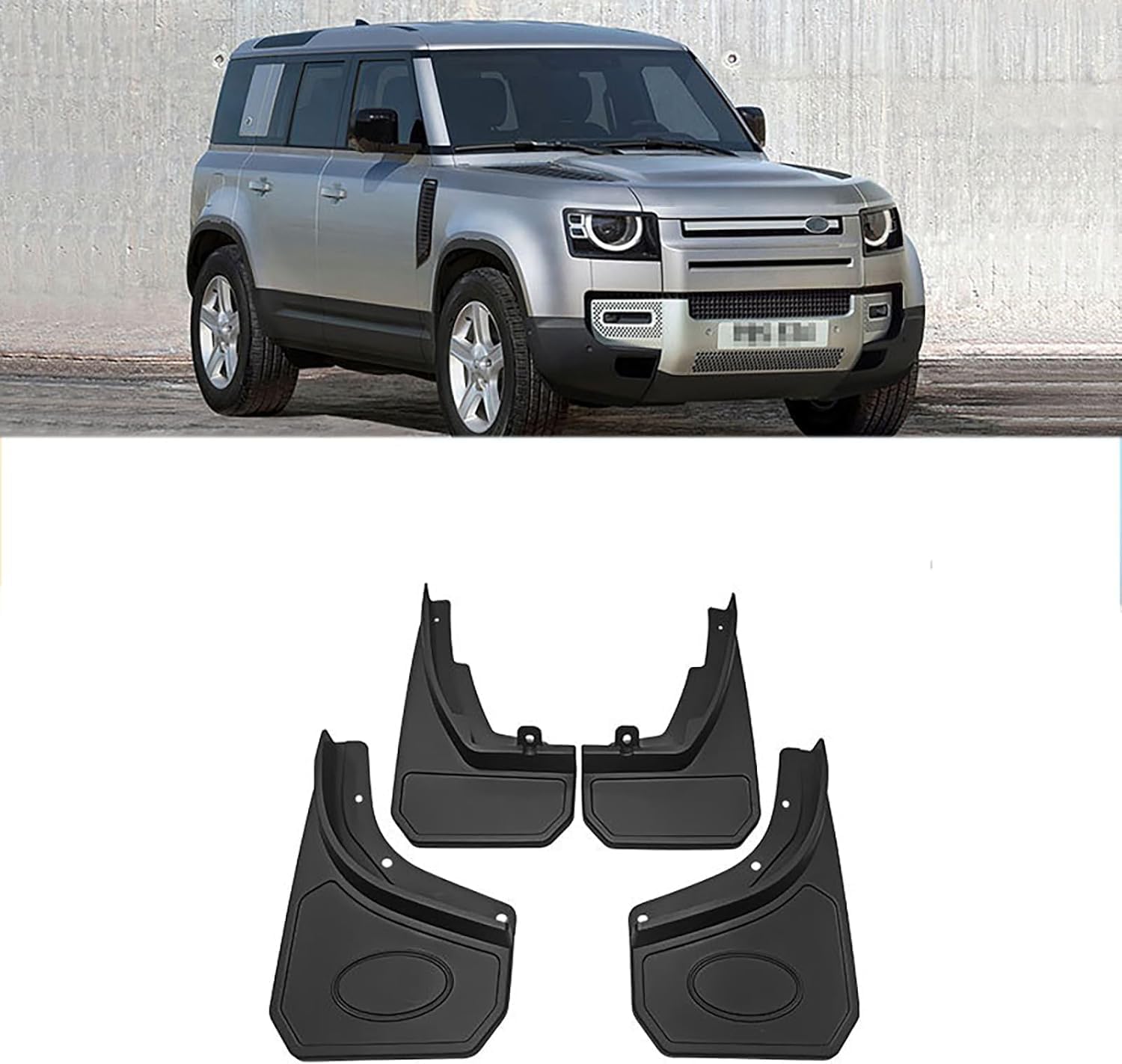 Liufangfc Normal 4Pcs Heavy Duty Rubber Mud Flaps For Land Rover Defender 2020-2022