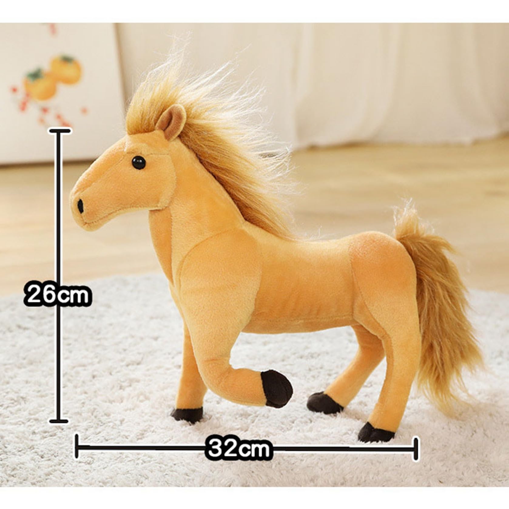 馬のぬいぐるみ かわいい　おもちゃ　うま　おもしろ　寝室　ふわふわ　動物　人/ Amazon.co.jp: 可愛い リアル 馬 ぬいぐるみ 動物 おもちゃ