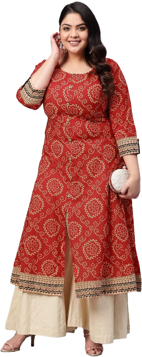 yash gallery Women's Cotton Relaxed Fit Anarkali Kurta-picture-12