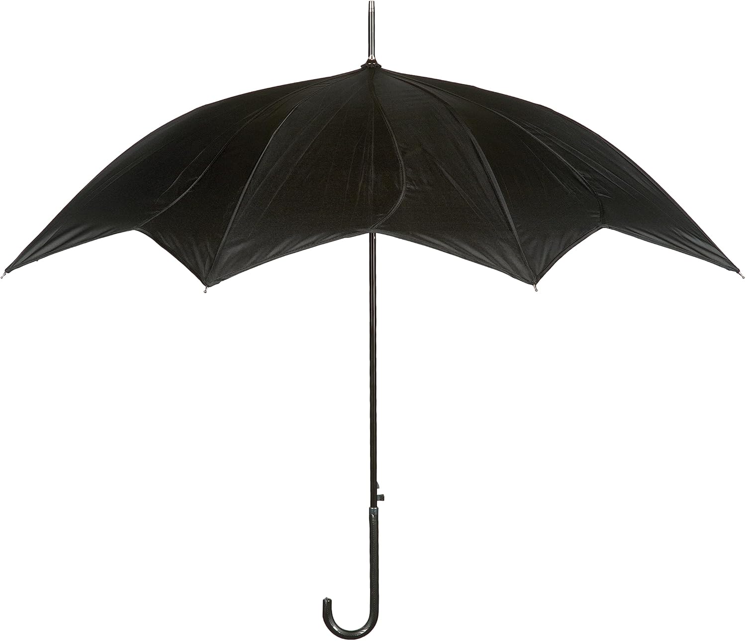 TAM Classic Black Umbrella, Auto-Open with J Handle for Timeless Style and Everyday Use