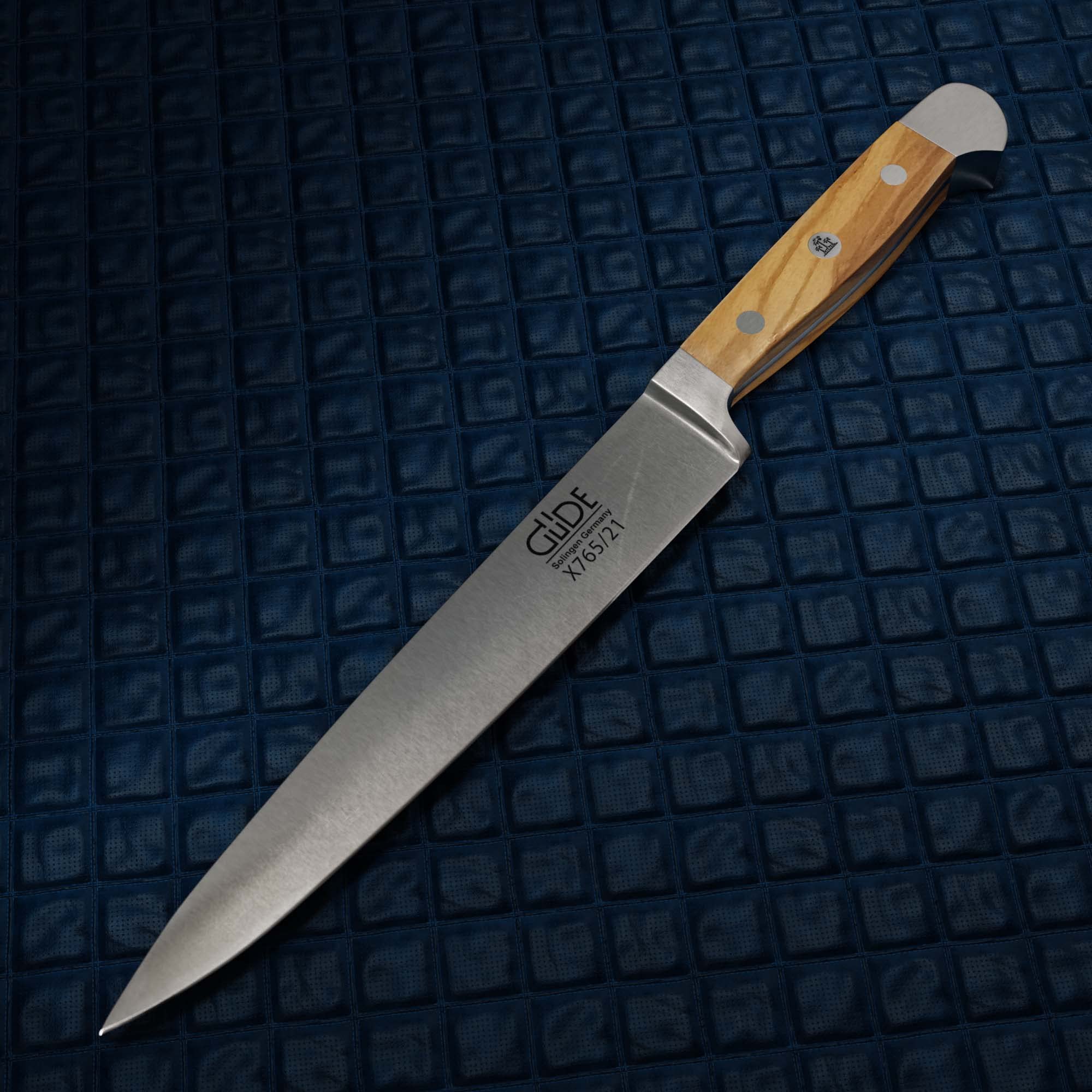 Güde X765/21 Schinkenmesser, geschmiedet, Serie Alpha Olive