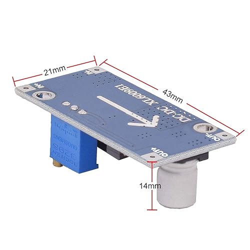 Miniatura 7 de Valefod XL6009 Convertidor de impulso de CC a CC 3.0-30V a 5-35V Módulo de potencia de transformador elevador, paquete de 6