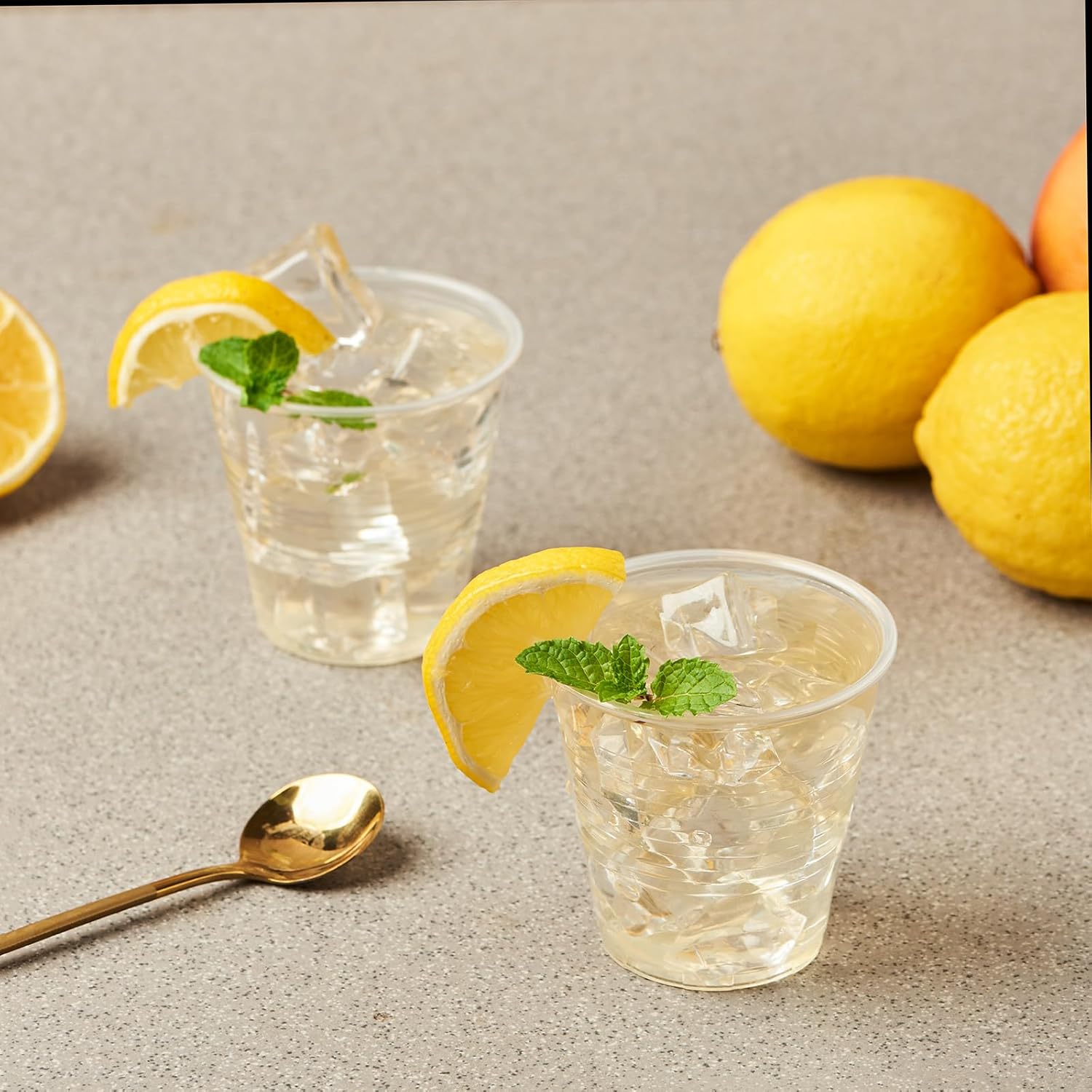 500 Count 5 oz Crystal Clear Disposable Plastic Cups Bulk PP Cups for Parties, Water, Wine, Cold Drinking (Formerly FULING) - Image 4