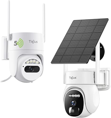 Cámara de seguridad de 3 MP para exteriores - 2.4G5G Wi-Fi, grabación 247 de alimentación con cable, visión panorámica de 360, cámaras de seguridad