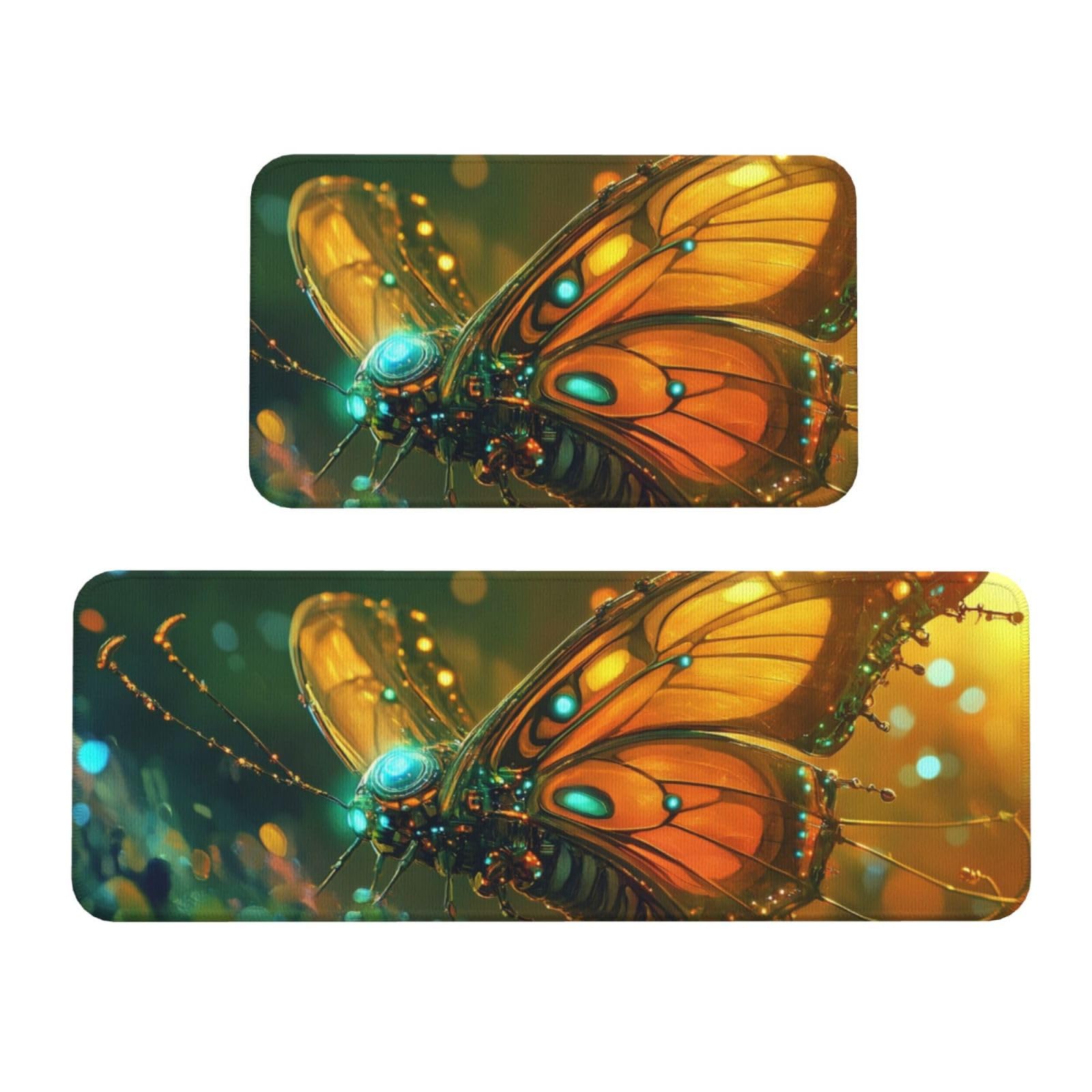 Tapetes de cocina acolchados de mariposas para cocinar con total comodidad