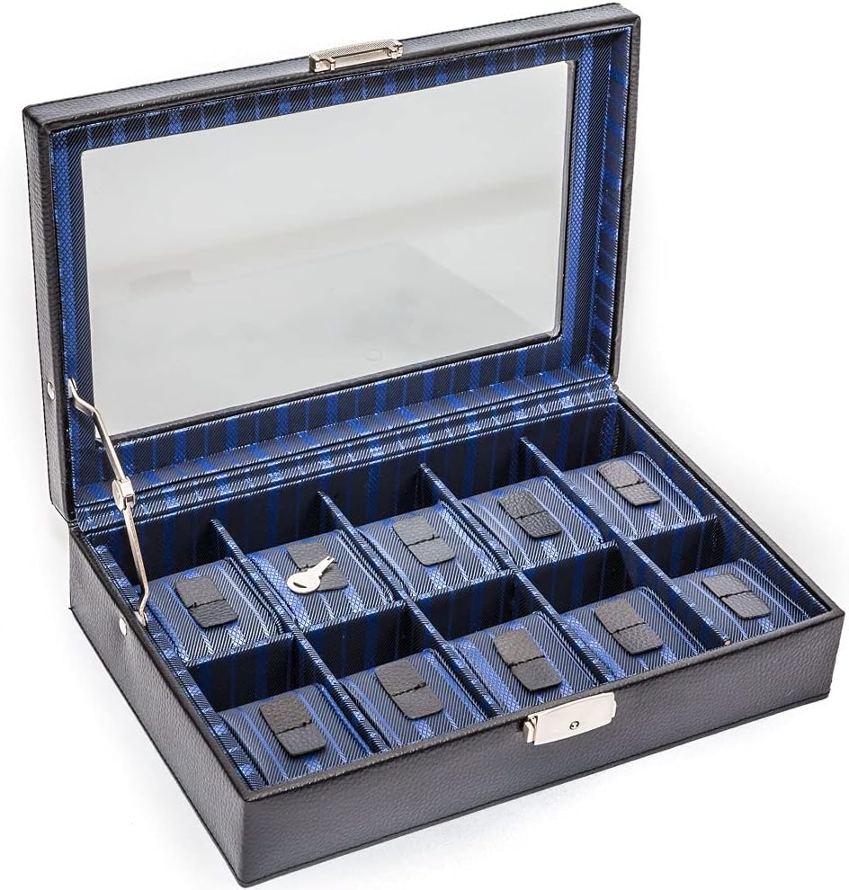 New York Diamond District genuine leather watch case for 10