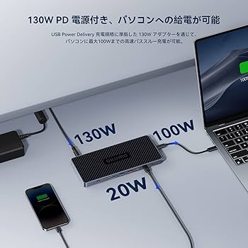 Amazon.co.jp: GIISSMO 14-IN-1 USB-C ドッキングステーション Mac/Win