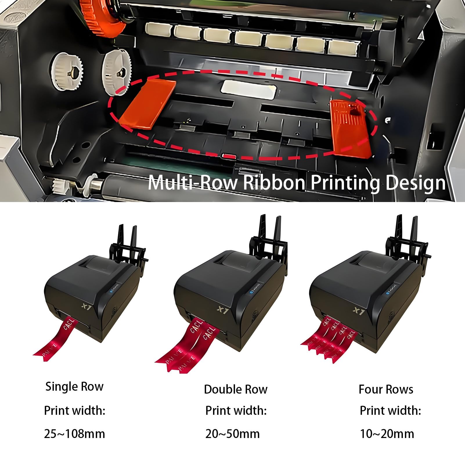 Maszyna do drukowania na wstążkach satynowych, cyfrowa maszyna do drukowania na wstążkach satynowych,obsługuje ponad 50 języków, na wesela, imprezy, urodziny, dekoracje do domu SingleRow