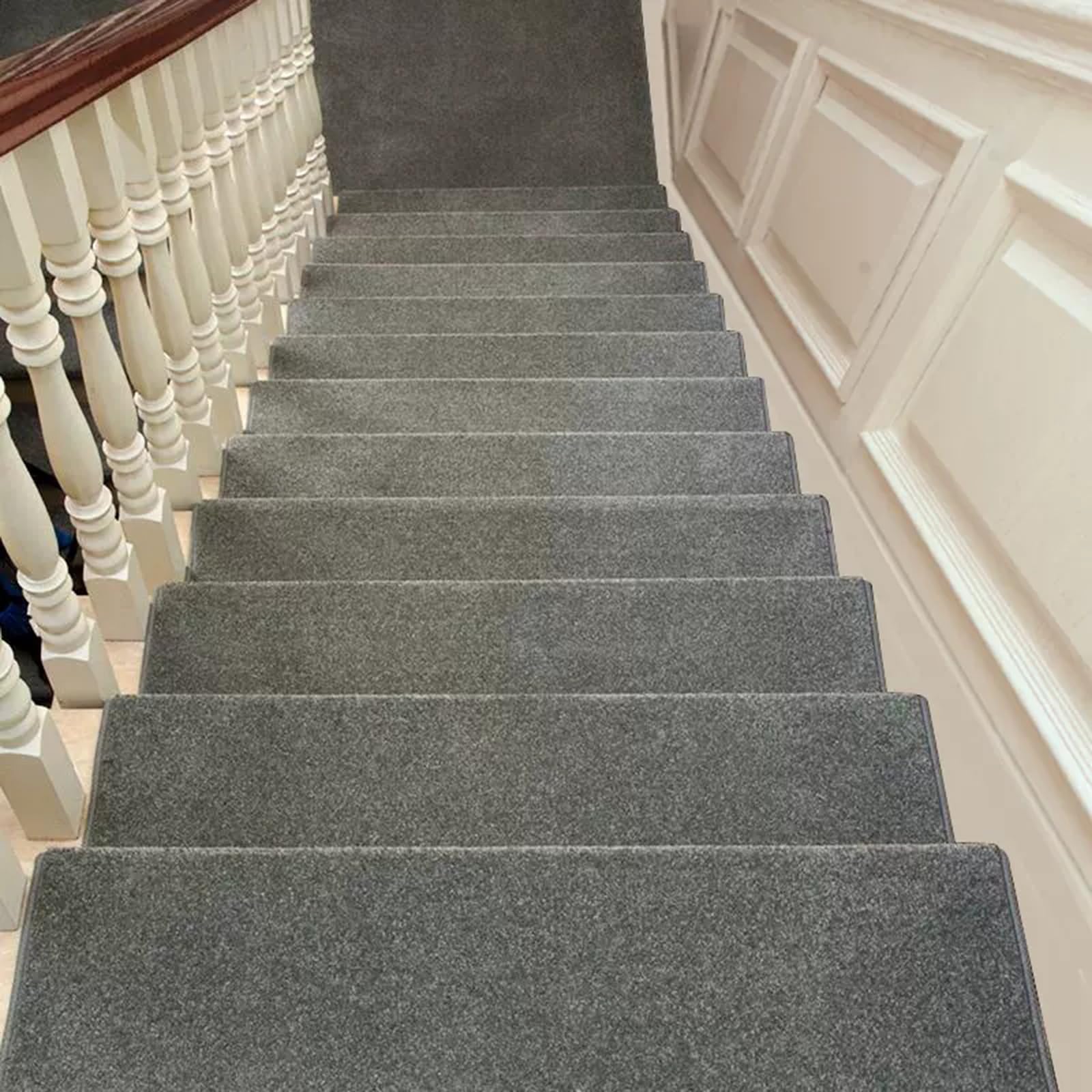 Lot de 15 tapis antidérapants pour marches en bois (25,9 x 89,9 cm) – Tapis autocollants et amovibles lavables – Améliore la sécurité et le confort de la maison