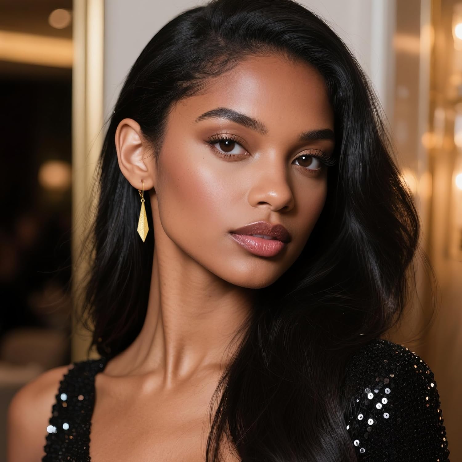 ALEXCRAFT 925 Sterling Silver Dangle Earrings for Women Trendy Handmade Brushed Drop Dangle Earrings Jewelry 14K Gold Plated Hypoallergenic Rhombus Sliver Leverback Dangle Earring Gifts - Image 5