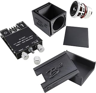B2 Audio RC2 2" RC Car Subwoofer w/ 2ch Bluetooth Chip Amp & Single Vented Box (Black)