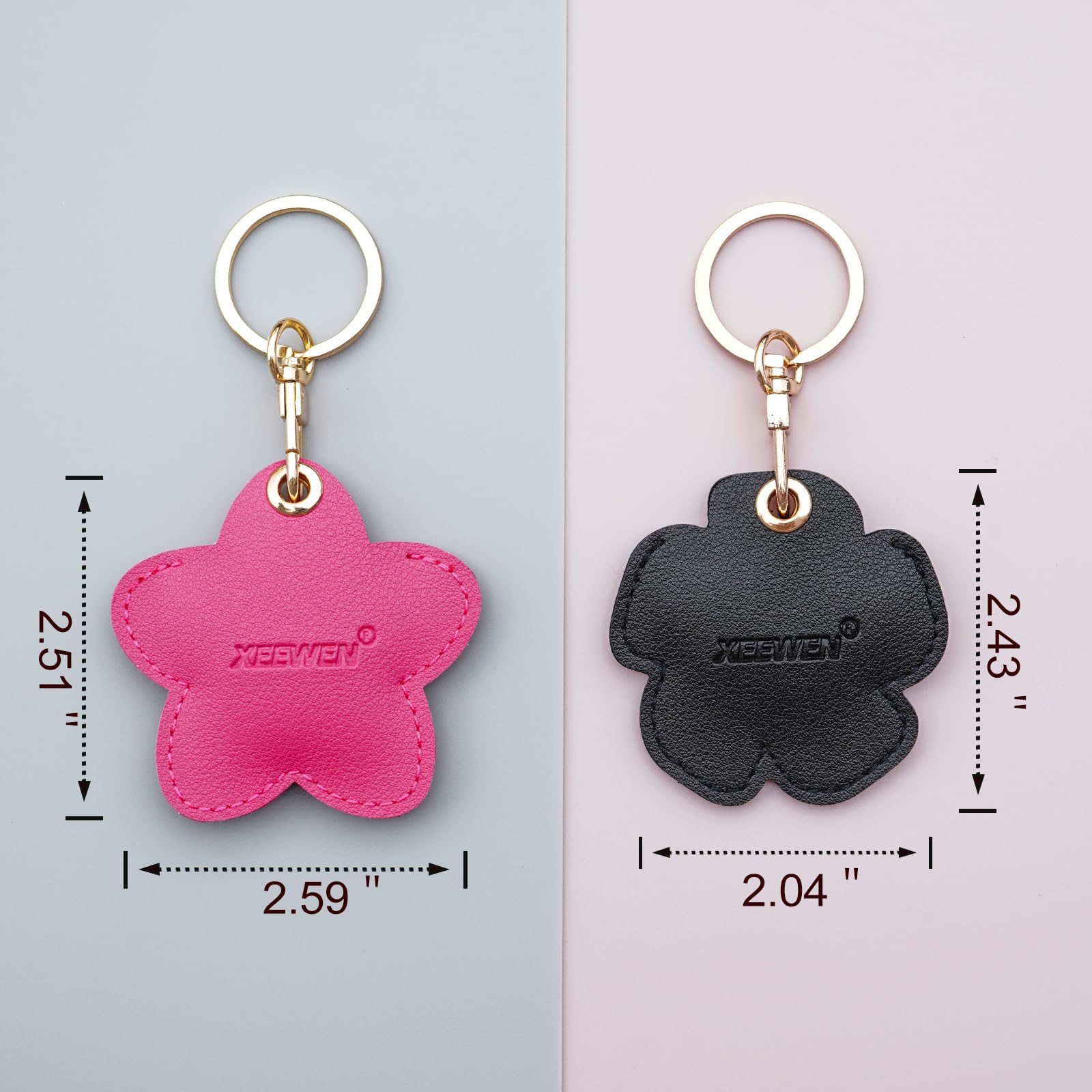 小物 Hermes AirTag Key Ring Rose Sakura Hermes Carmen Key Ring Sakura rose Rose shocking Leather Bag