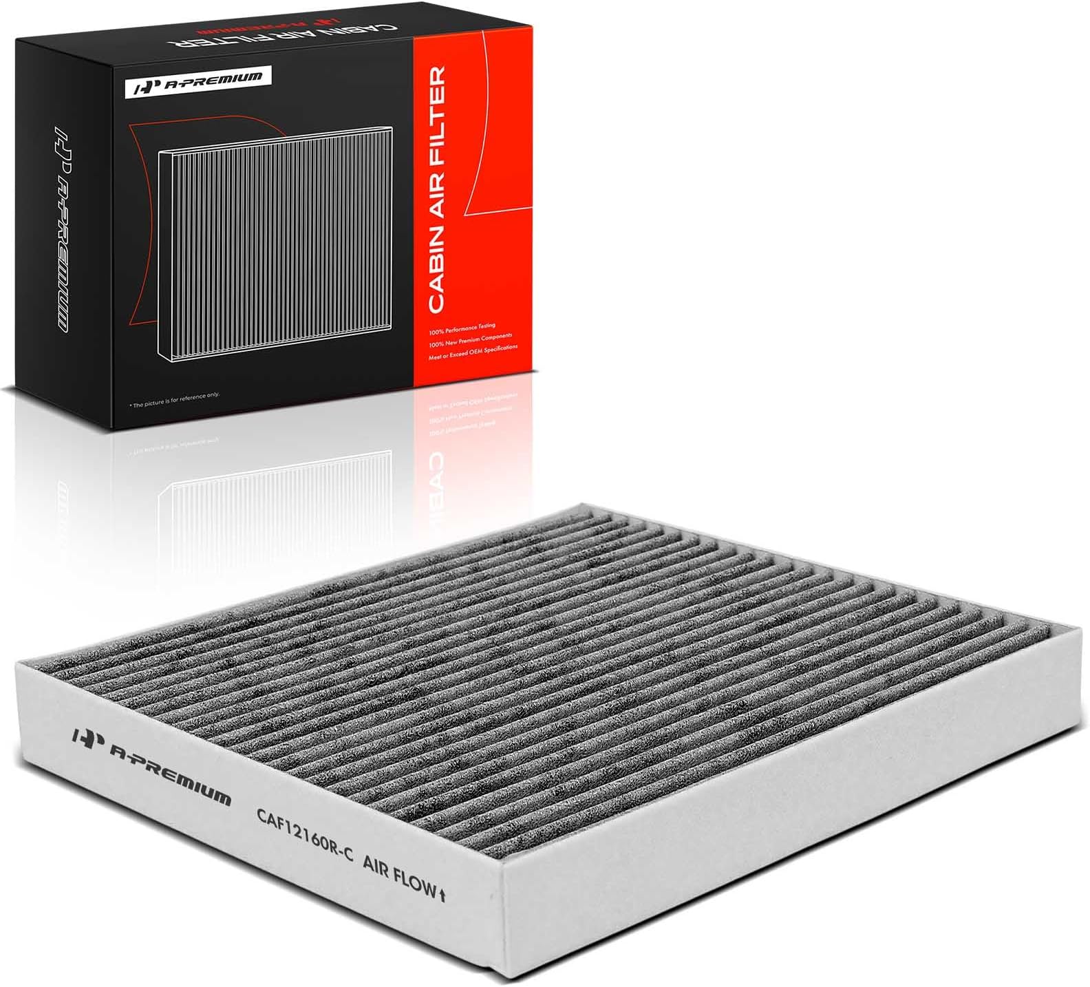 A-Premium Cabin Air Filter with Activated Carbon Compatible with Hyundai Kona, Tucson, Veloster, Venue & Kia Soul, Sportage, 2016-2022, 1.6L 2.0L, Replace# CF12160, 97133D1000