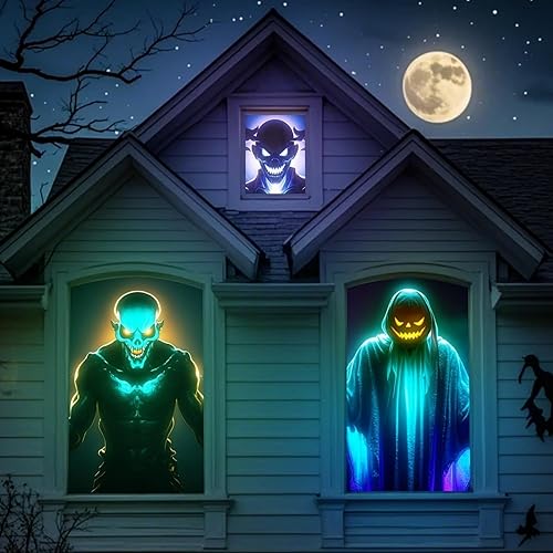 Pantalla de proyección trasera holográfica de 44 x 76 pulgadas pantalla de proyector plegable para interiores y exteriores, decoración de ventana