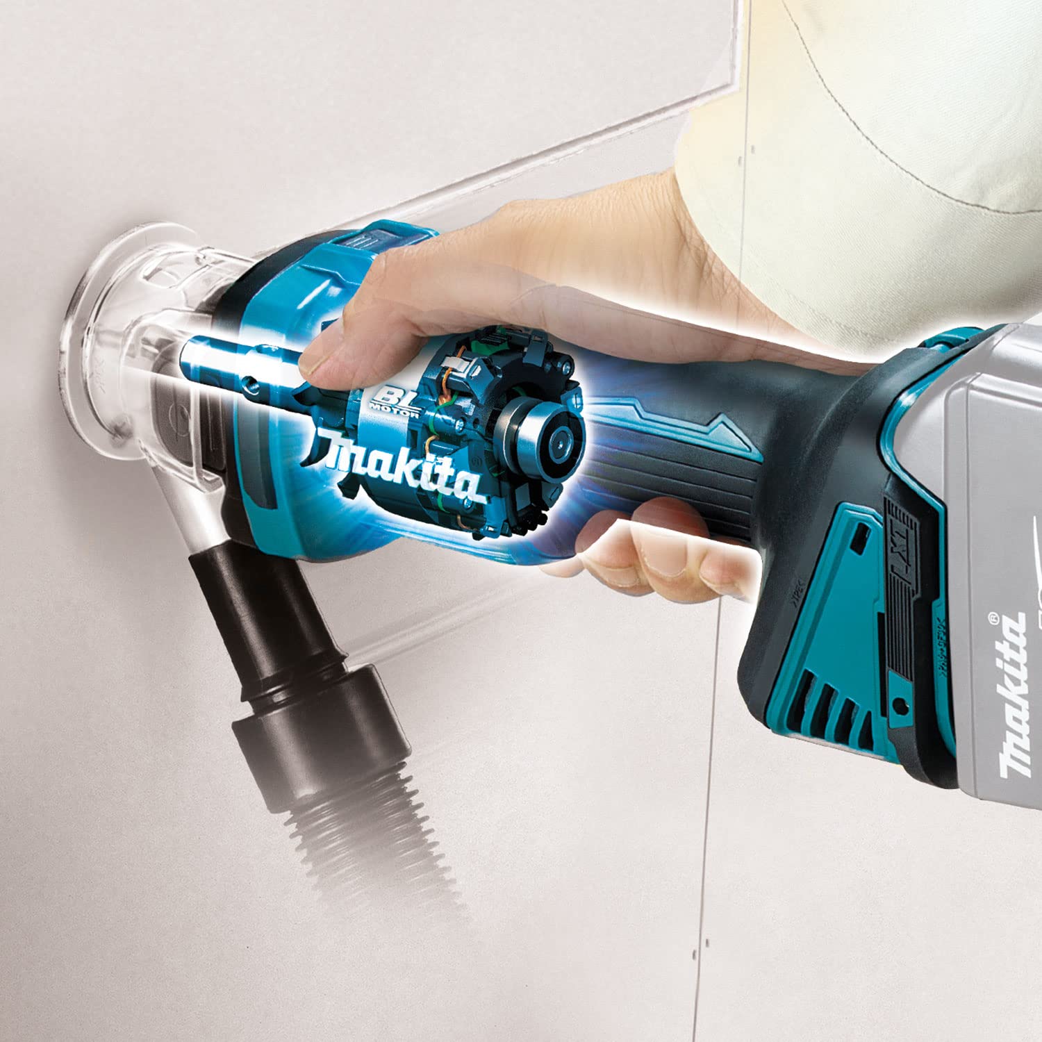 Makita DCO181Z Cortador Giratorio 18 V (sin batería, sin Cargador), Negro