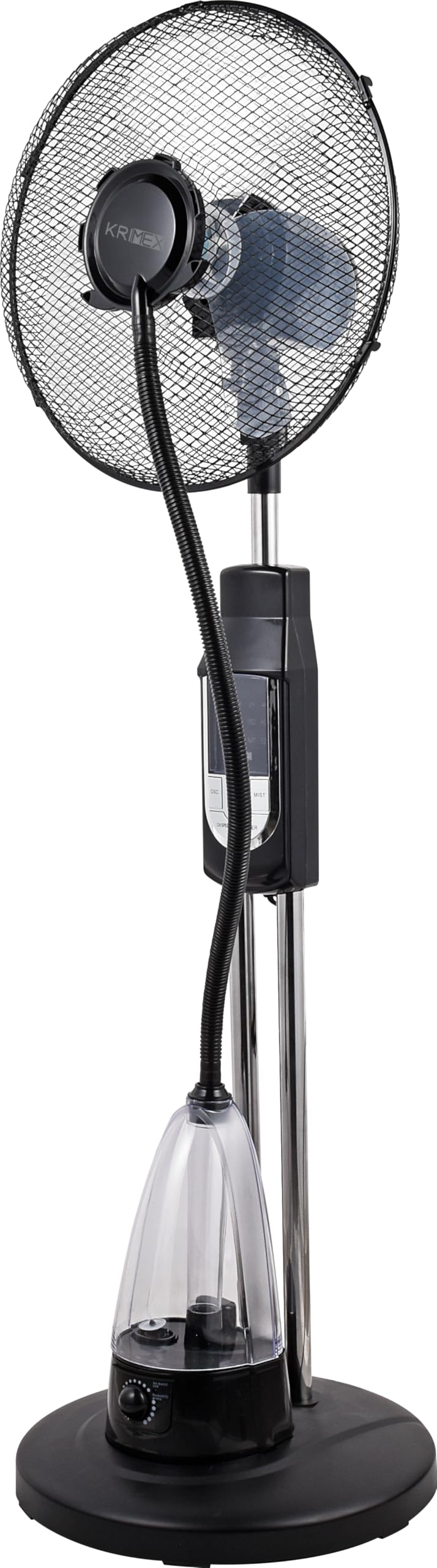 Ventilatore con Acqua Nebulizzatore Silenzioso 70 Watt con Telecomando 2 Litri Serbatoio 3 Velocità Oscillante Potente Economico