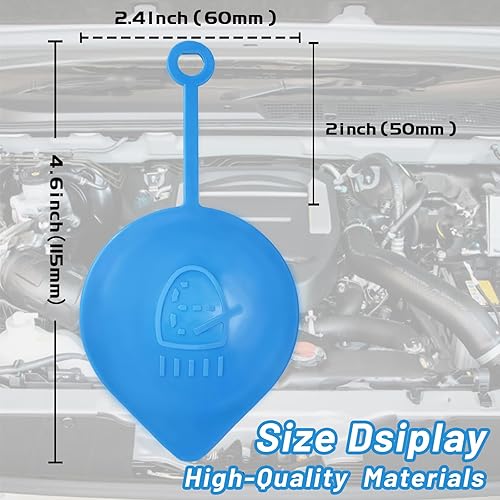 Miniatura 2 de OTUAYAUTO 38513-SB0-961 Tapa de botella de depósito de depósito de limpiaparabrisas – Repuesto para Honda CRV Fit Accord Civic – Tapa de líquido