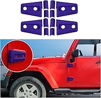 Vista 15 de 4 cubiertas protectoras de bisagra de puerta para Jeep Wrangler JK 2007-2018 de 2 puertas (negro)