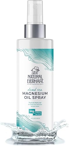 Miniatura 5 de Natural Elephant Spray de aceite de magnesio del Mar Muerto para uso tópico  100% puro  6.7 onzas líquidas (paquete de 2)  Promueve la relajación y