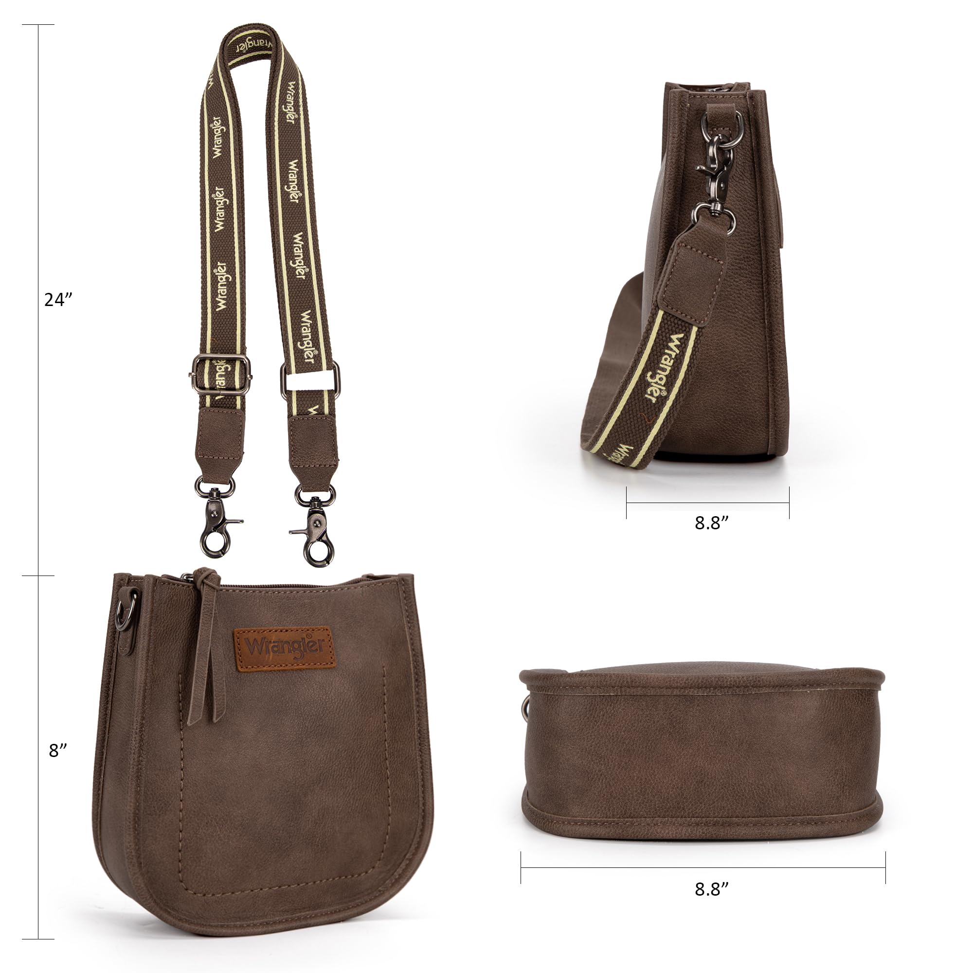 Wrangler - Pequeños bolsos cruzados para mujer, minibolsos de mano u hombro