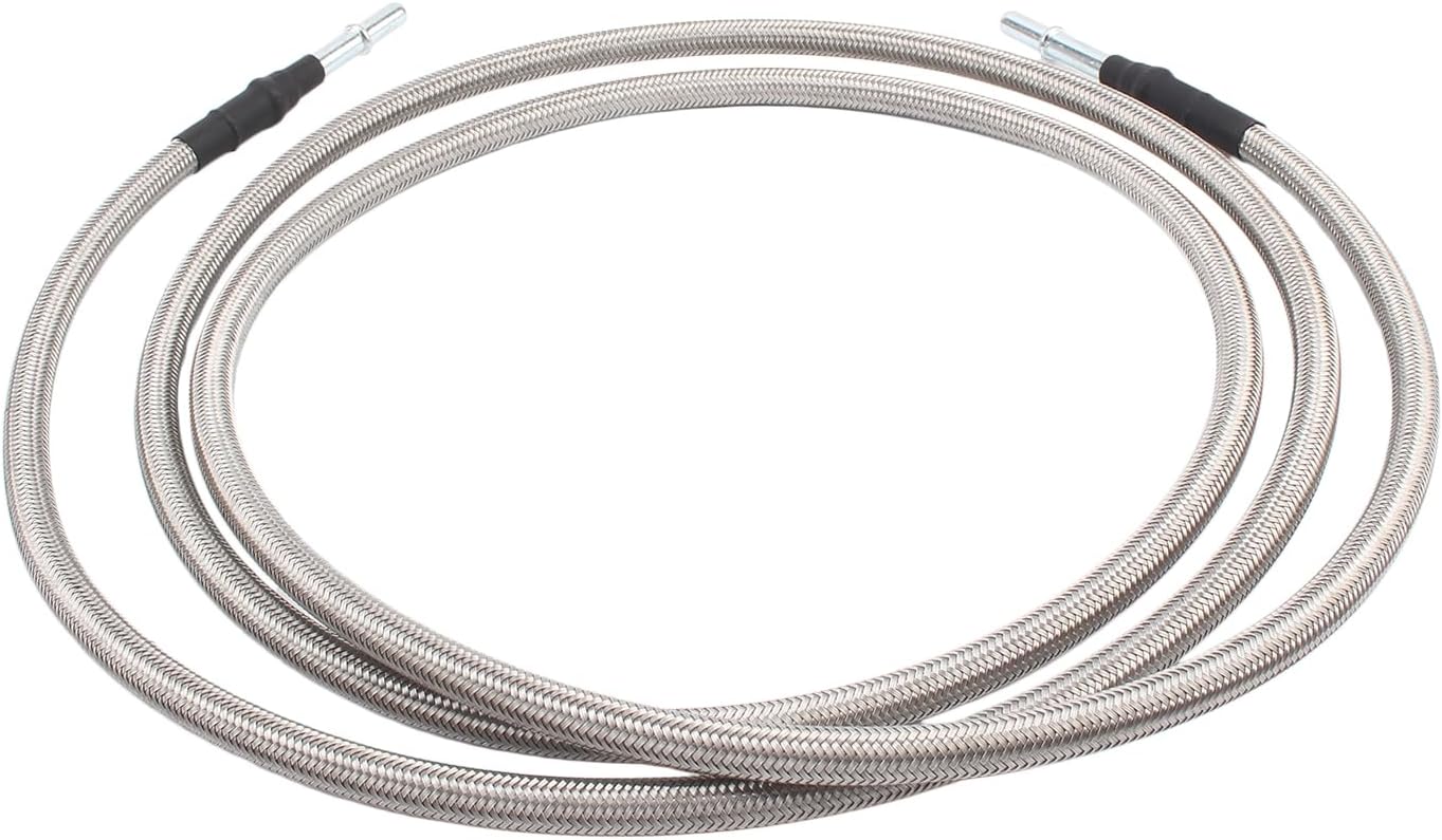 AUTOKAY QFF0012SS Fuel line Quick Fix Braided Lines Ext. Cab Fits for Chevrolet Silverado 1999-2003