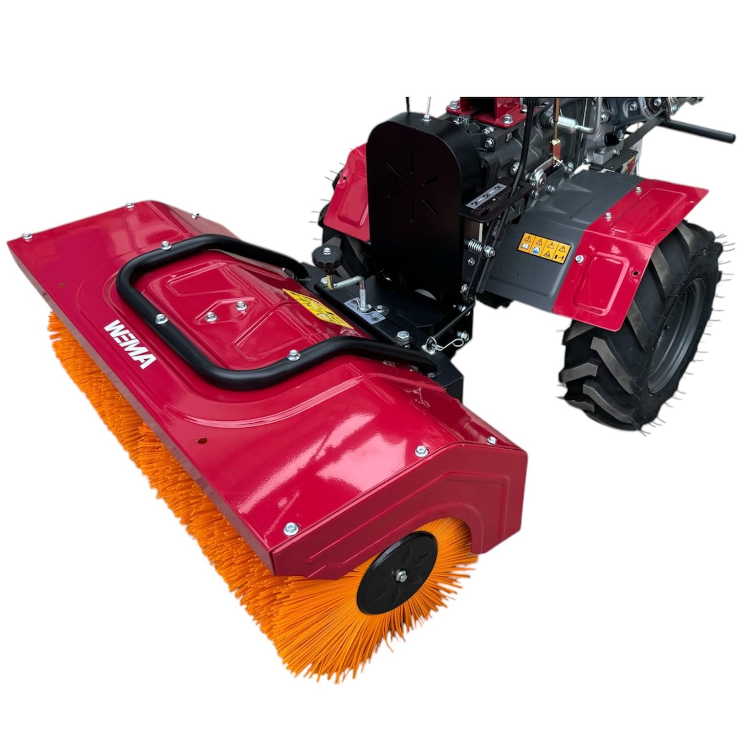 Frezarka ogrodowa WM1000N-6, zestaw z miotłą, urządzenie wielofunkcyjne, zamiatarka, szczotka do zamiatania, szczotka ogrodowa, glebogryzarka, benzynowa, 7 KM 60 cm