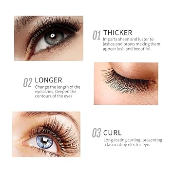 Lash Serum, Eyelash Serum to Create Thick, Long, Curled Eyelashes, Natural Longer, Sheen and Nourish, Non-sticky, Non-caking (1pc)