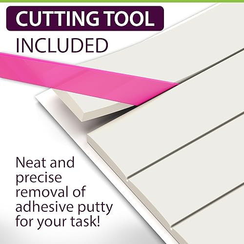 Miniatura 3 de Paquete de 2 masillas adhesivas de 2 onzas Masilla de montaje blanca extraíble Adhesivo adhesivo para colgar en la pared Masilla pegajosa para