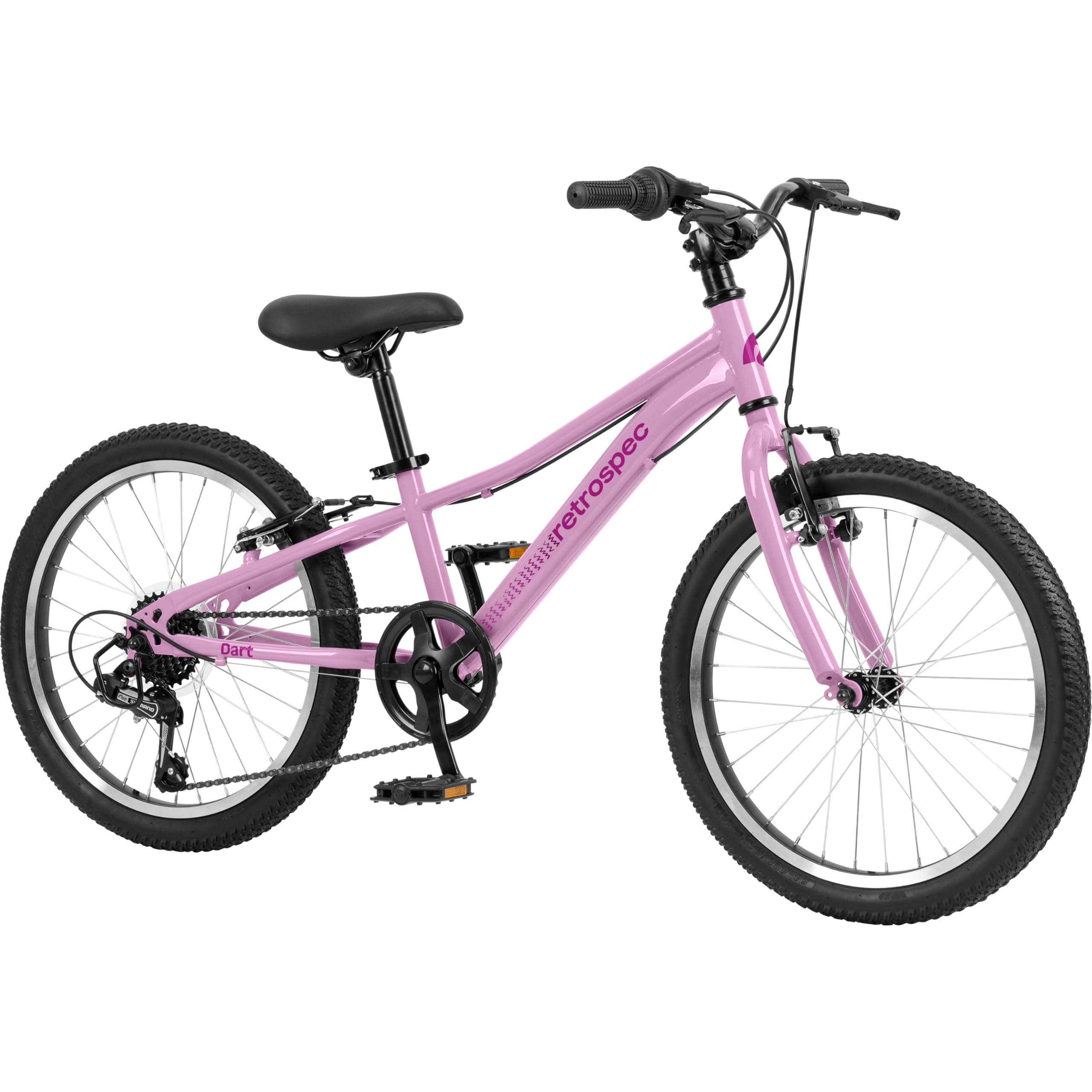 Retrospec Dart 20 Inch Hybrid Kids Bike - 7 Speed for Ages 8-11 Boys and Girls Youth Bicycle with 29" All Season Tires and Shock-Absorbing Suspension