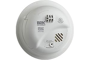 Wireless Heat Detector: BRK Hardwire with Battery Backup
