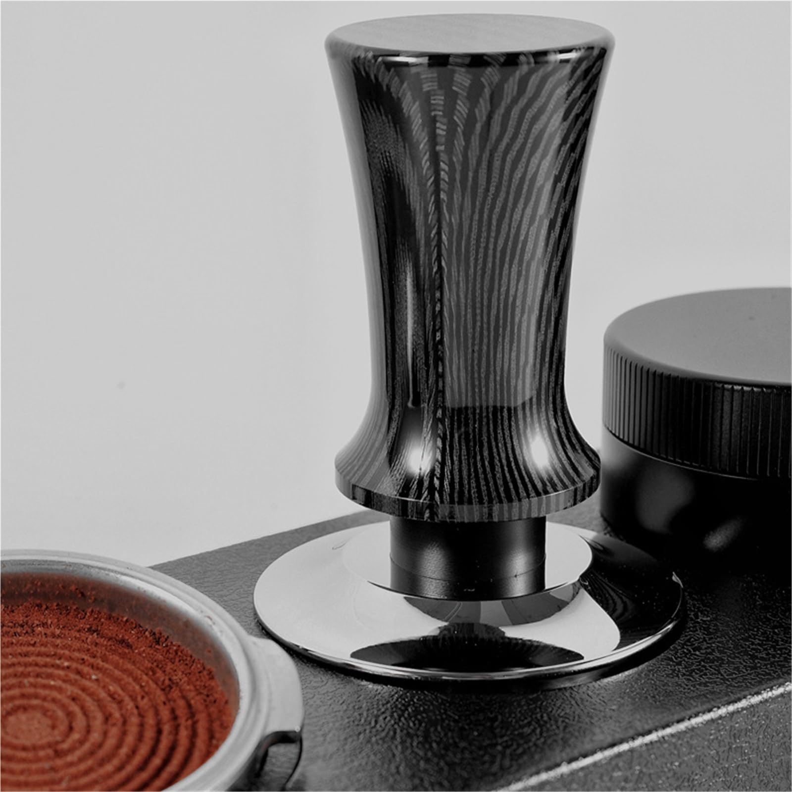 Pressino for Caffè Con Profondità Regolabile Da 30 Libbre, 51 Mm, 53 Mm, 58 Mm, Attacco Distributore Di Pressione Stabile Calibrato(51MM Flat)