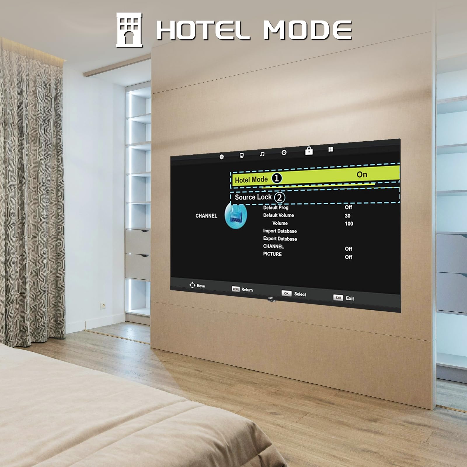 HKC H40Q1F-NS Téléviseur 40 Pouces Full HD LED TV Triple Tuner Dolby Audio HDMI