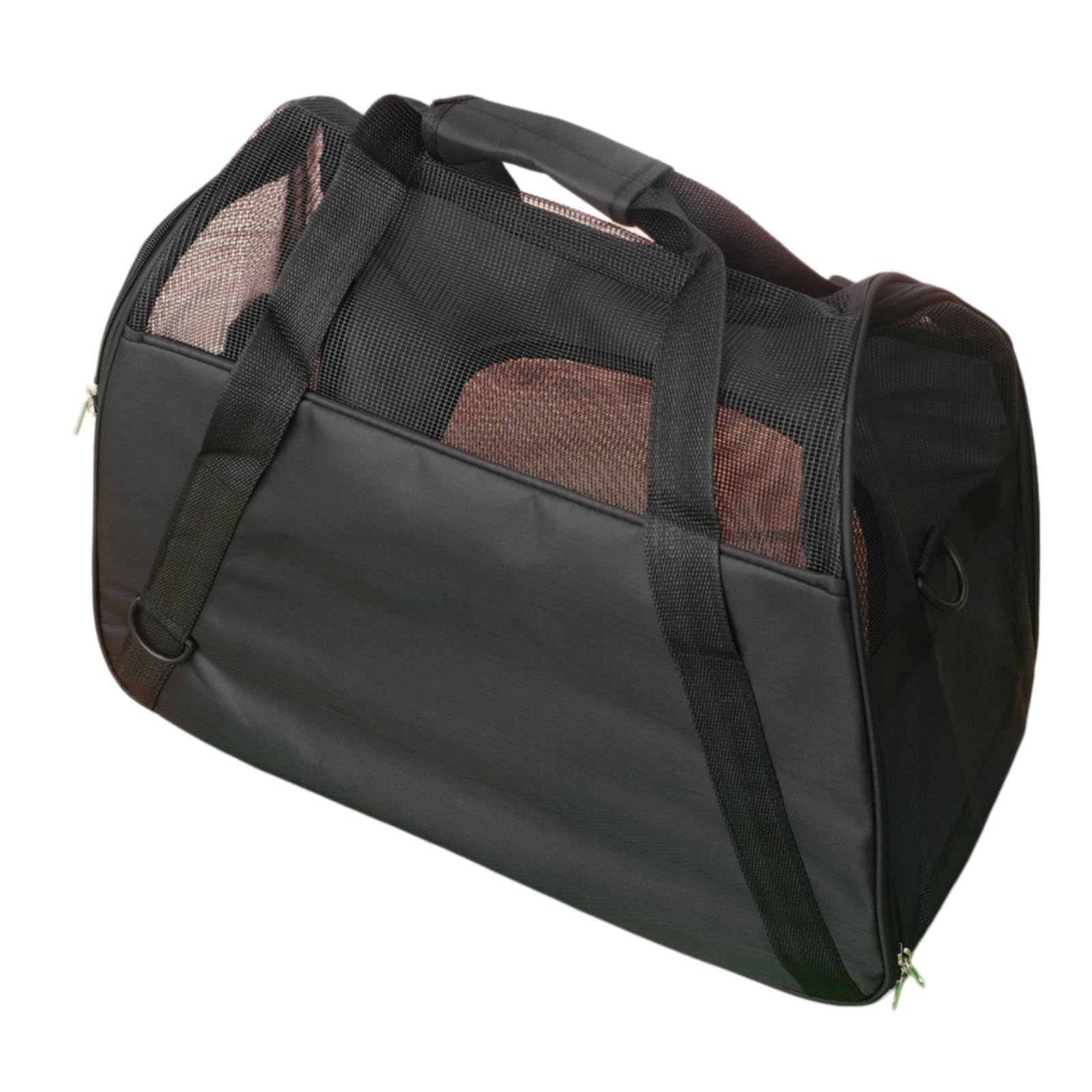 Haustier Reisetasche Tragbare Mesh Tragetasche Für Katzen, Hunde & Welpen, Große Bequeme Atmungsaktive Reisehandtasche Outdoor-lagerung Transport-Black