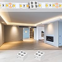 Vista 6 de Paquete de 10 conectores LED de cinta a cinta sin soldadura, bloques de terminales de tornillo de apriete, conector de 2 pines de 8mm