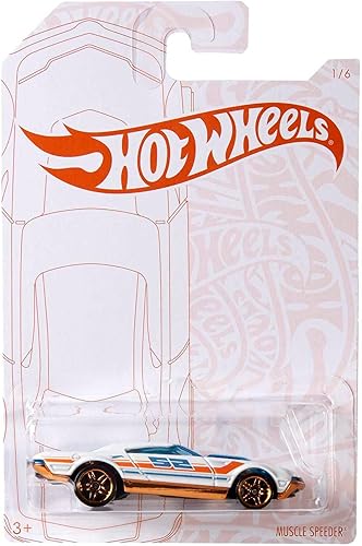 Hot Wheels 2020 Perla y Cromo 1/6 - Muscle Speeder (blanco)
