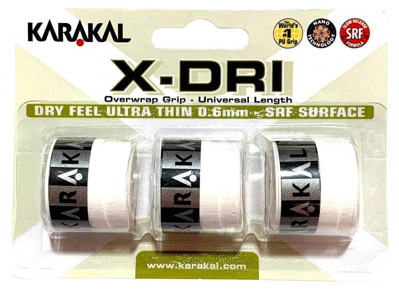 KarakalX-DRI Overgrip - Tennis - Badminton - Squash (White)