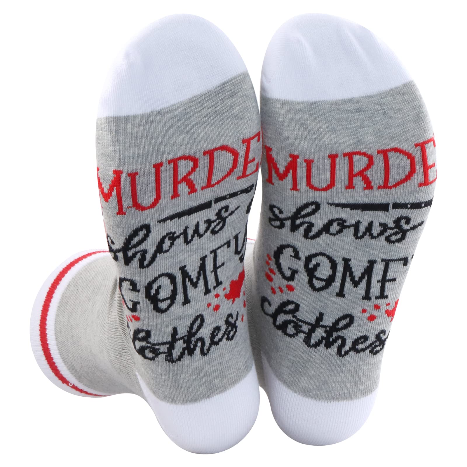 generic1 Pair True Crime Socks Murder shows Comfy Clothes Socks Murder Shows Gift Mystery Movie Lover