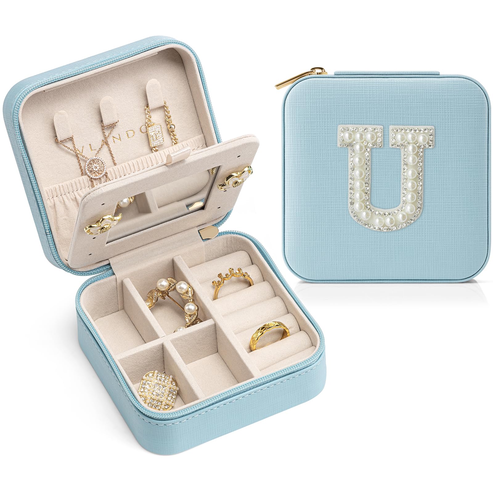 Vlando Mom Gifts for Women Travel Jewelry Case for Mother Gifts Travel Gifts for Mother Mom from Daughters