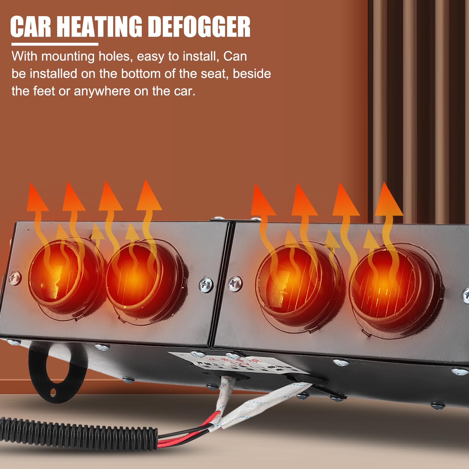 12V Autoheizung Defogger Auto 4 Loch Heizgebläse Defroster Defogger 800W