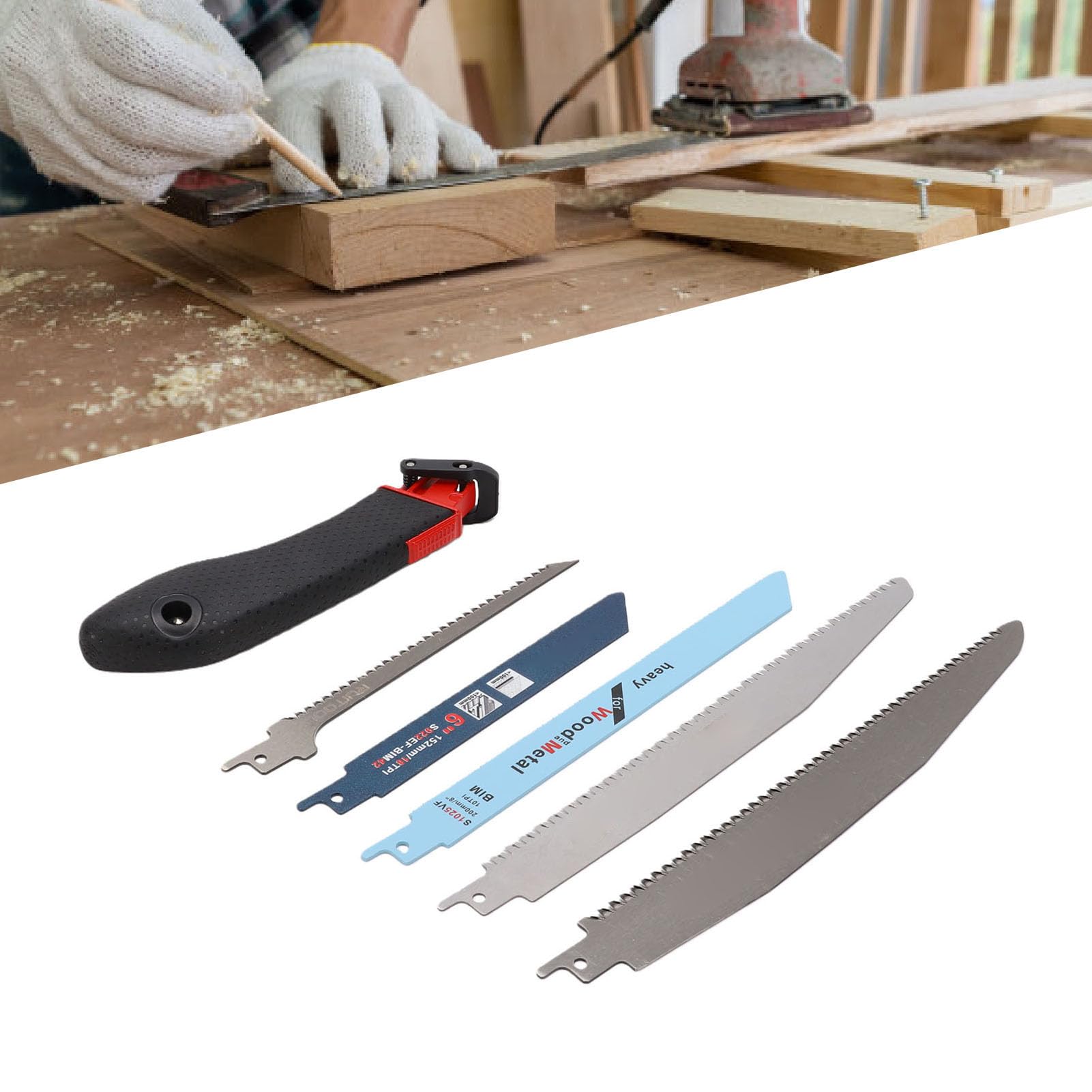 Seghetto a mano 5 lame per e legno bagnato portatile