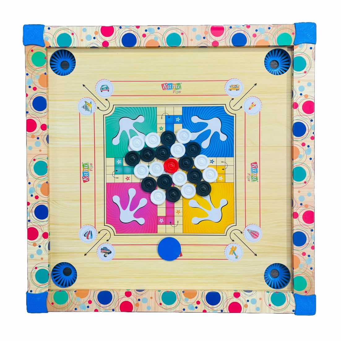 Buy Carrom Board for Kids I 6-in-1 Ply Wooden Carrom Board