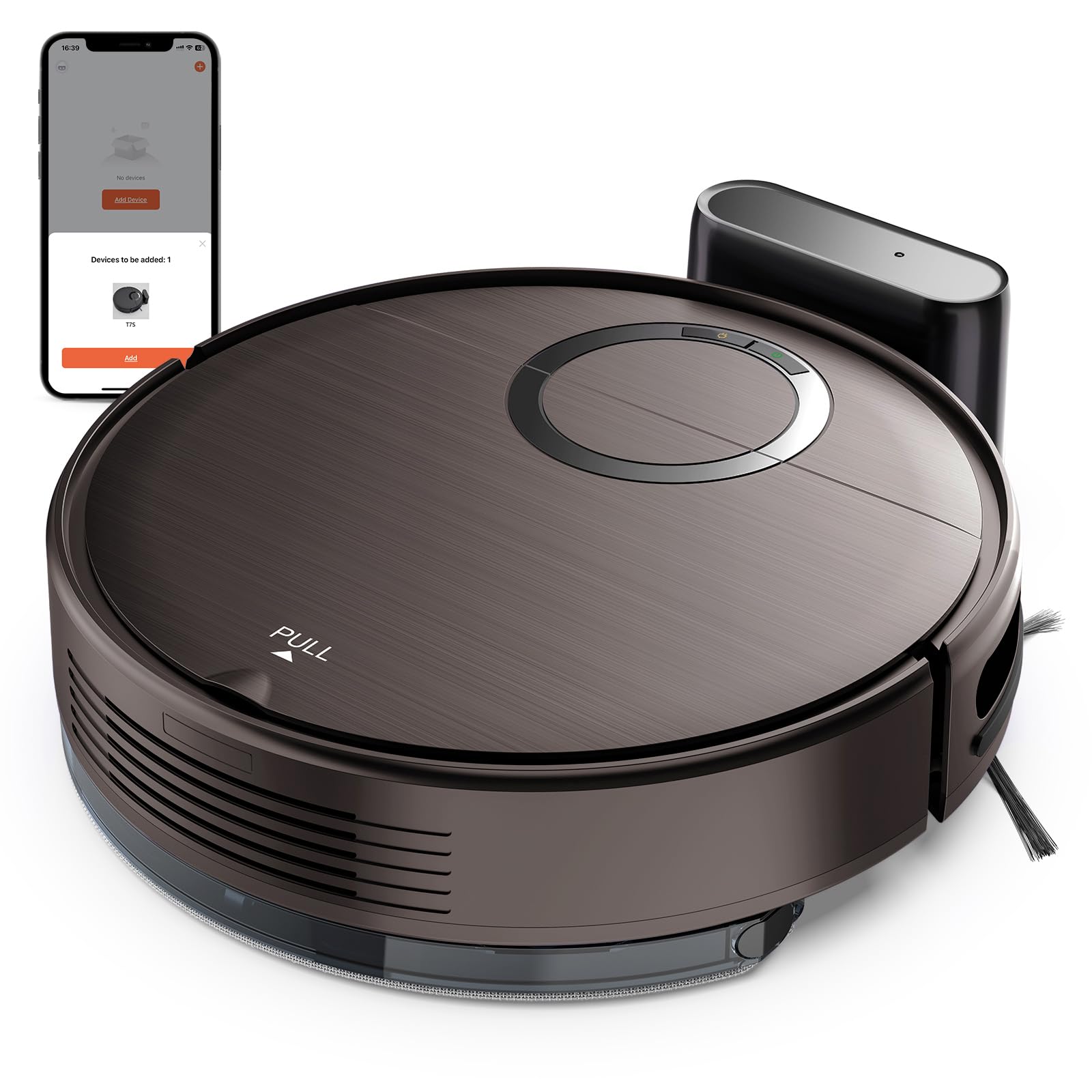 Robot Vacuum and Mop Combo, 2 in 1 Automatic Mop Vacuum Robot with Schedule, Wi-Fi/App/Remote, Strong Suction, Self-Charging, Slim, Ideal for Hard Floor, Pet Hair, Low-Pile Carpet-image-39
