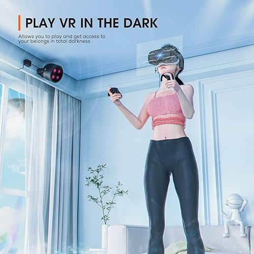 Vista 2 de Tendelux AI4V IR Illuminator for VR Headsets, Wide Angle Infrared Light for Enhancing Tracking Sensitivity in the Dark, Compatible with Meta Quest 2